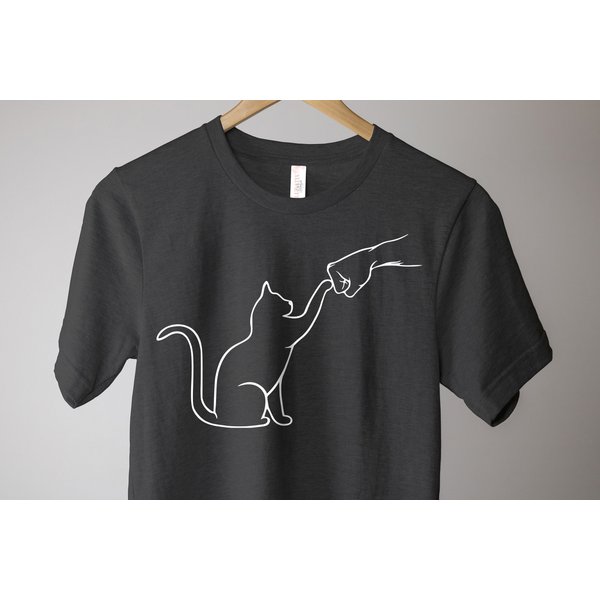 Cat Fist Bump Shirt, Cat Lovers Gift, Paw Shirt, Animal Lover Gifts-image