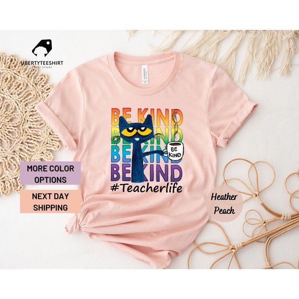 Be Kind Cat Shirt - Pete The Cat-image