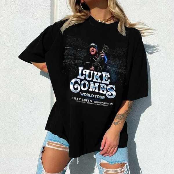 Luke Combs World Tour 2023 Shirt, Country Music Luke Combs T-Shirt-image