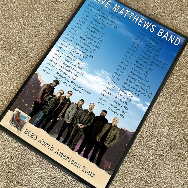 Dave Matthews Band 2023 North American Tour Dates Poster-image