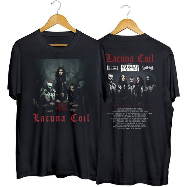 Lacuna Coil Tour Shirt, Lacuna Coil North American Fall Tour Setlist Playlist Shirt-image
