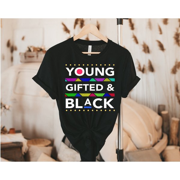 Young Gifted And Black T-Shirt, Black History Month Shirt-image