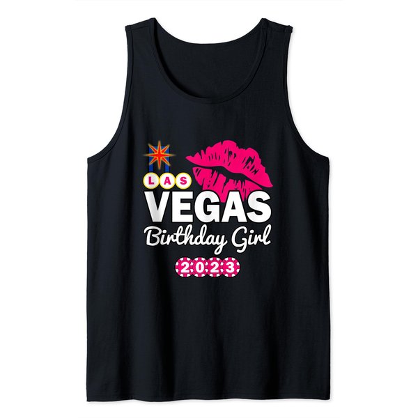 Las Vegas Girls Trip 2023 Cruise Trip Matching Birthday Girl Tank Top-image