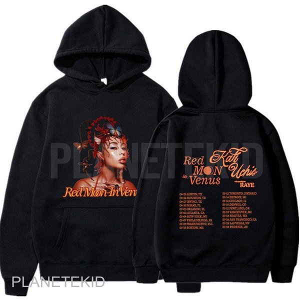 Reggaeton Kali Uchis Shirt, Red Moon In Venus Tour Kali Unchis-image