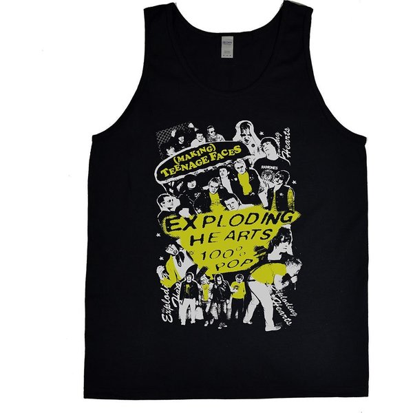 Exploding Hearts, The (Making) Teenage Faces Mens Long Sleeve Shirt-image