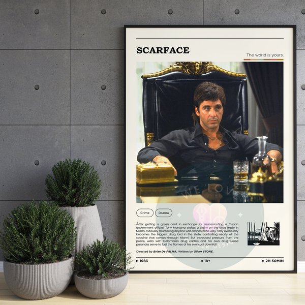 Scarface Movie Poster, Scarface Poster-image