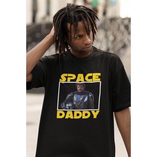 Pedro Pascal Tee, Space Daddy Pedro Pascal Gift T-Shirt-image