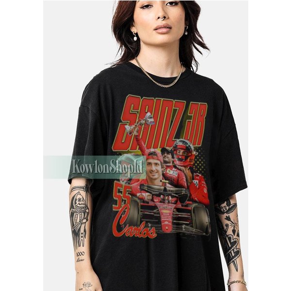 Carlos Sainz Shirt Driver Racing Championship Formula Racing Tshirt-image