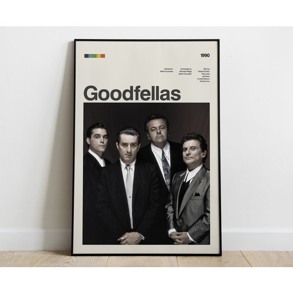 Goodfellas Movie Poster, Modern Movie Poster Print, Goodfellas Poster
