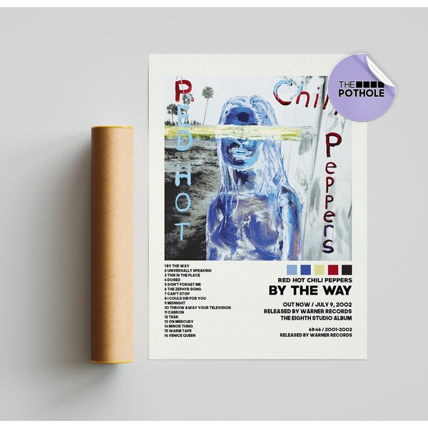 Red Hot Chili Peppers Posters, By The Way Poster, Tracklist Album Cover Poster-image