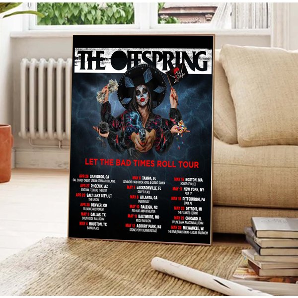The Offspring Let The Bad Times Roll Tour 2022 - 2023 Poster