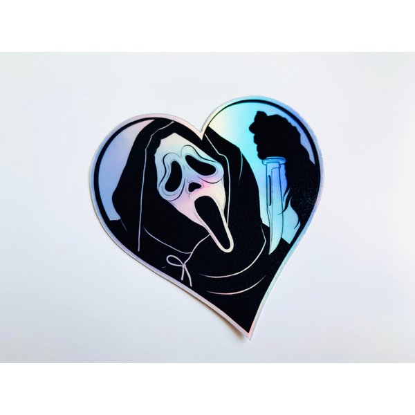 Ghostface Horror Sticker | Horror Film Scream Sticker-image