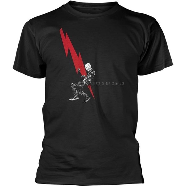 Queens Of The Stone Age Unisex T-Shirt: Lightning Dude-image