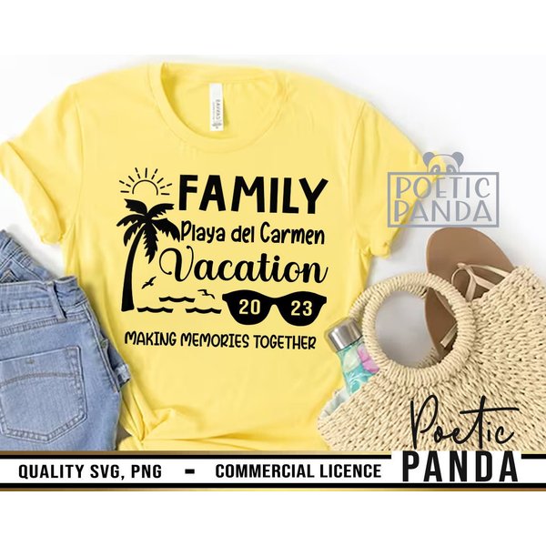 Family Vacation 2023, Family Matching Shirts , Summer Shirt , Cricut Mexico-image