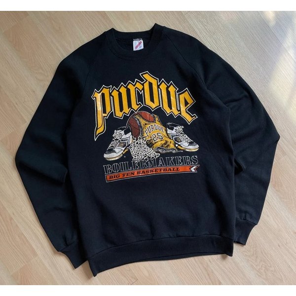 Vintage 90S Purdue Boilermakers Basketball Sweatshirt, Purdue Boilermakers Shirt-image