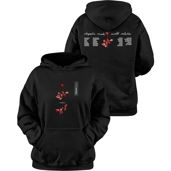 2 Side Vintage 1990 Depeche Mode World Violator Concert Shirt, Depeche Mode Shirt-image