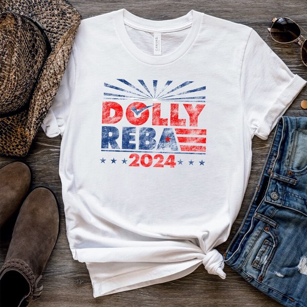 Dolly Reba 2024 Vintage Shirt | Dolly And Reba For President Sweatshirt | Funny Election Shirts-image