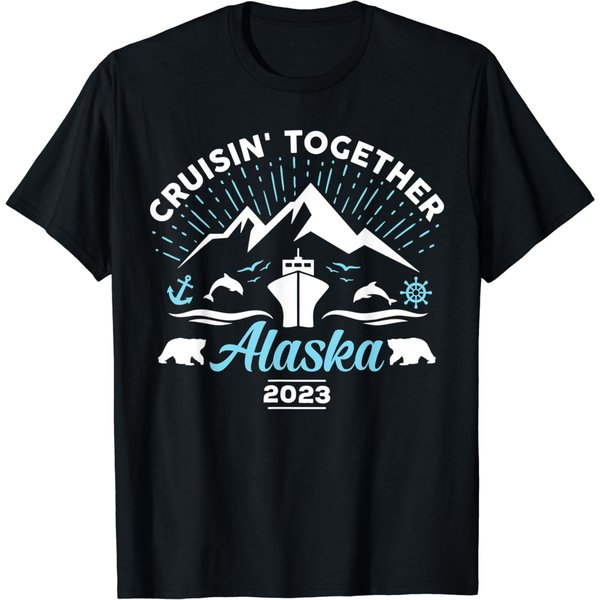 Alaska Cruise 2023 Family Friends Group Travel Matching T-Shirt-image
