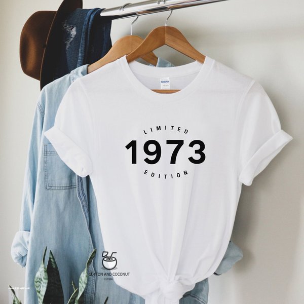50Th Birthday Gift Shirt, Limited Edition 1973, 50Th Birthday Shirt-image
