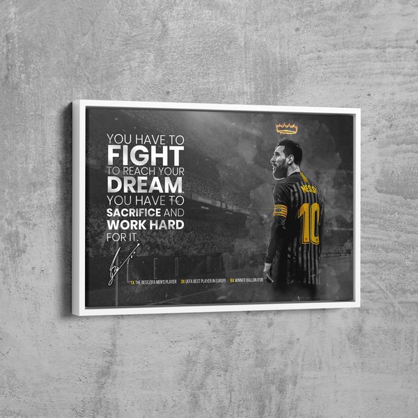 Lionel Messi Inspirational Poster, Barcelona Inspirational Poster