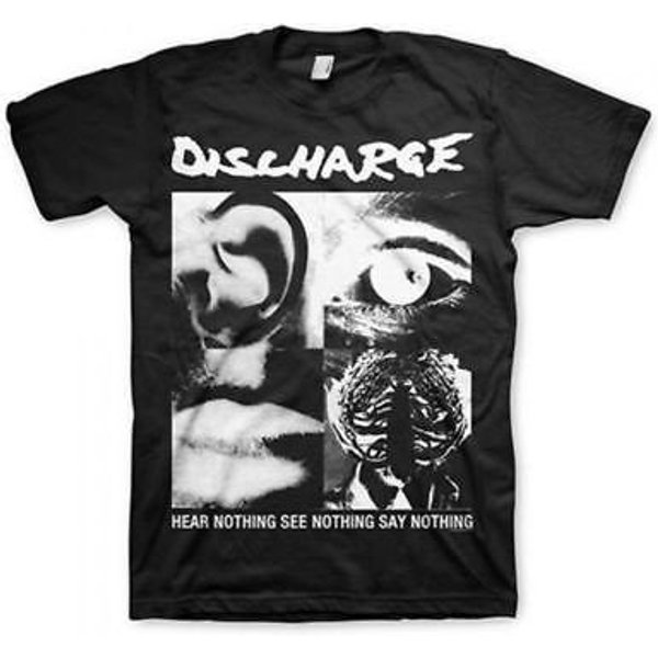 Discharge Hear Nothing See Nothing Say Nothing Album Cover T-Shirt-image
