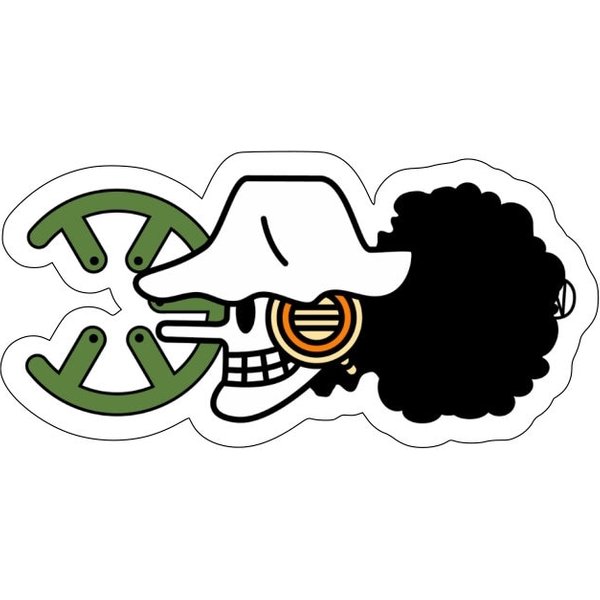 One Piece Usopp Jolly Roger Decal Sticker-image