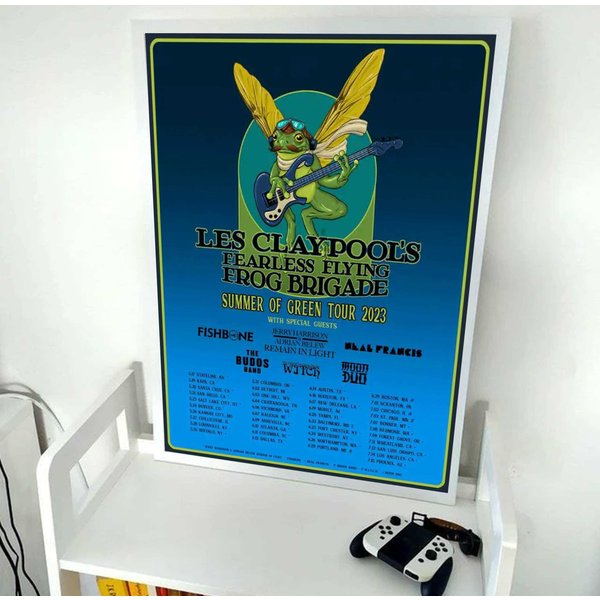 Les Claypools Fearless Flying Frog Brigade The Summer Of Green Tour 2023 Poster