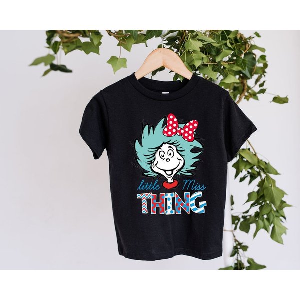 Miss Thing Girl Shirt, Little Miss Thing Shirt, Seuss Day Student Shirt-image