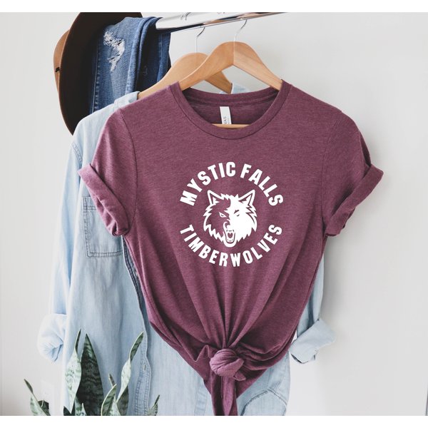 The Vampire Diaries Shirt,The Vampire Diaries Series Lover Timberwolves T-Shirt-image