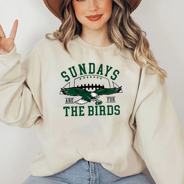 Go Birds Vintage Eagles Sweatshirt, Philly Football Sweater, Gameday Apparel, Eagle Sweatshirt-image
