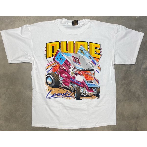 Vintage Nos 1998 The Dude Danny Lasoski Knoxville Nationals Winner Sprint Car T Shirt-image