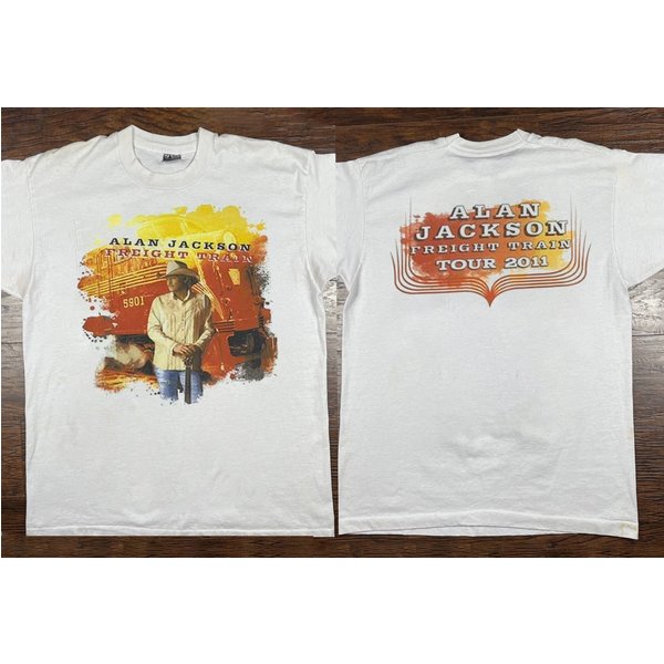 Alan Jackson Freight Train Tour T-Shirt, Alan Jackson Tour Concert 2011-image