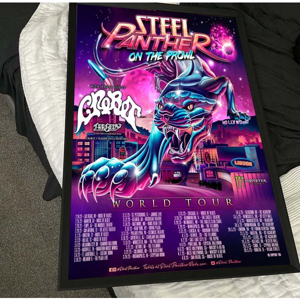 Steel Panther On The Prowl World Tour 2023 Poster-image