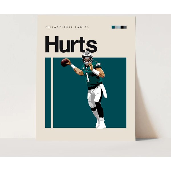 Jalen Hurts Poster, Philadelphia Poster-image