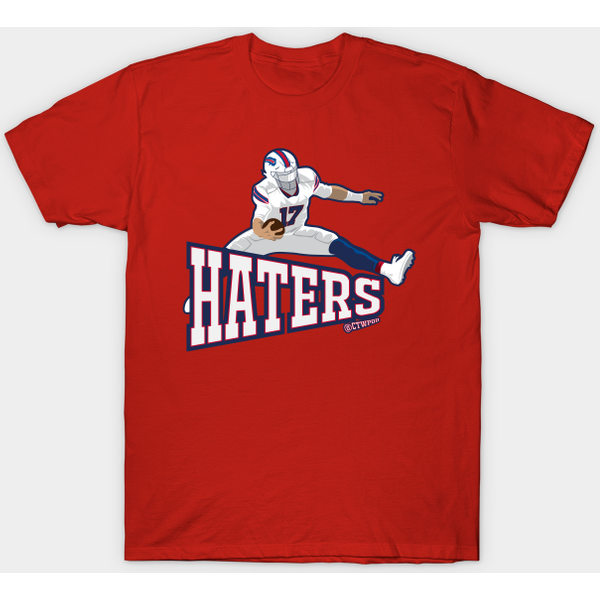 Josh Allen Hurdles The Haters - B.Uffalo B.Ills - T-Shirt-image