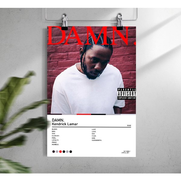 Kendrick Lamar Poster | Kendrick Lamar Damn Poster-image