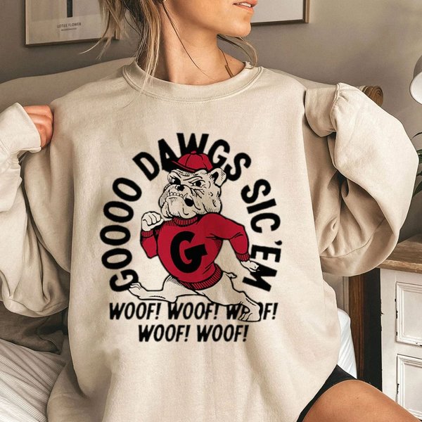 Go Dawgs Shirt, Vintage Georgia Sweatshirt-image