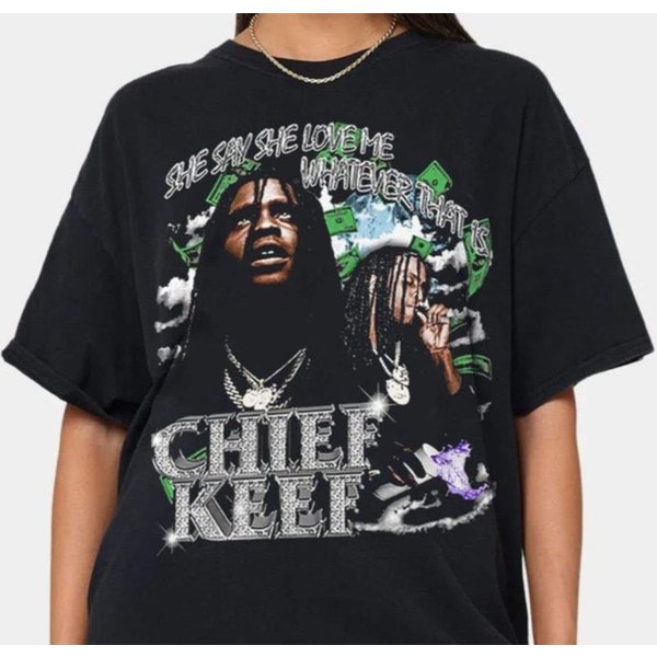Chief Keef Rapper Vintage Graphic Tshirt - Chief Keef Vintage Graphic-image
