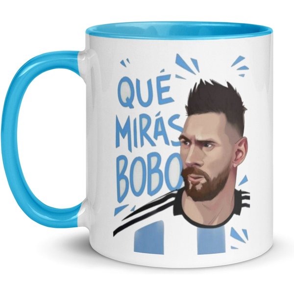 Argentina Lionel Messi 10 "Que Mira Bobo" World Cup 2022 Mug, Argentinian Mug - Messi-image