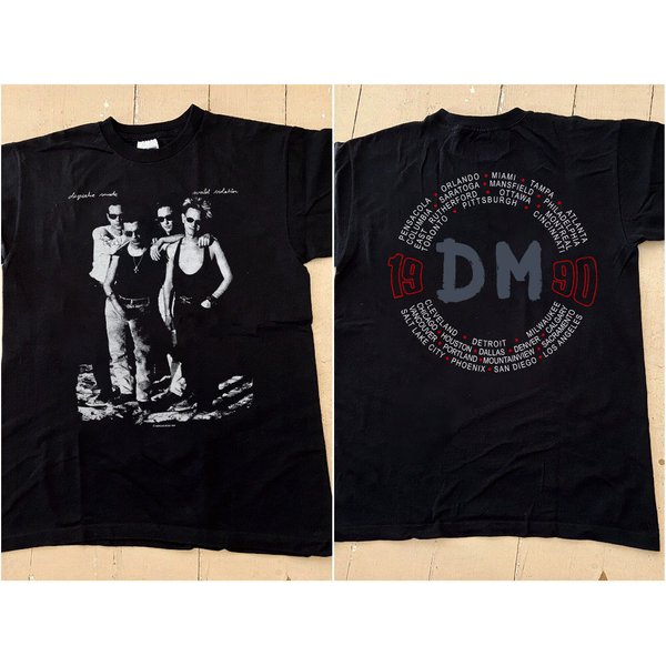 Depeche Mode T-Shirt, Depeche Mode World Violation 1990 Tour Concert T-Shirt-image