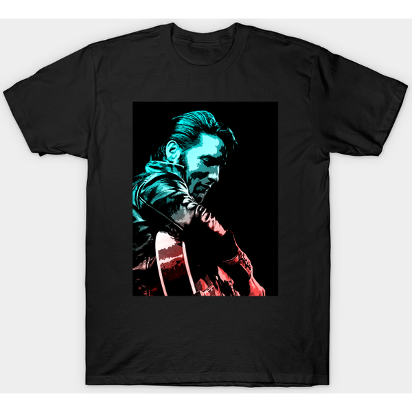 Elvis Presley With His Guitar - Elvis Presley T-Shirt-image