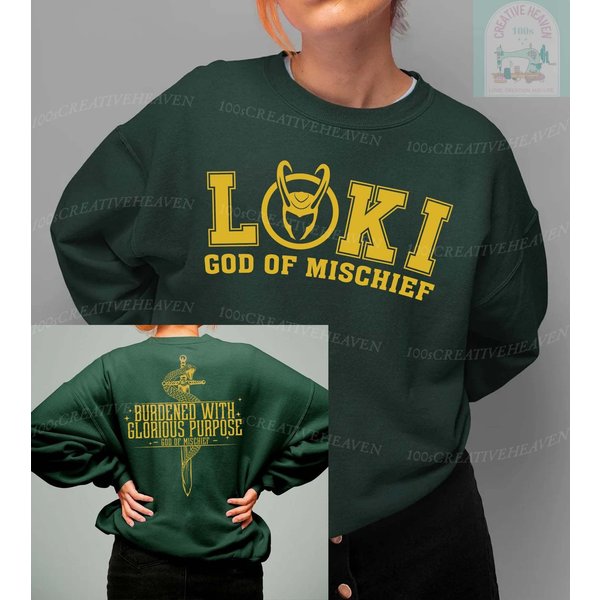 Loki God Of Mischief Shirt | Loki Laufeyson Sweatshirt-image