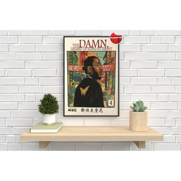 Damn The Legend Of Kung-Fu Kenny Album Poster -Album Cover Poster-image