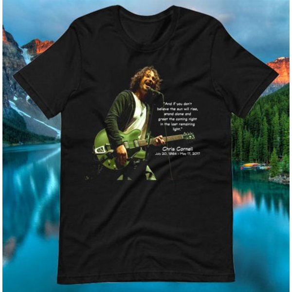Chris Cornell T-Shirt, Remembering Chris Cornell Quotes T Shirt-image