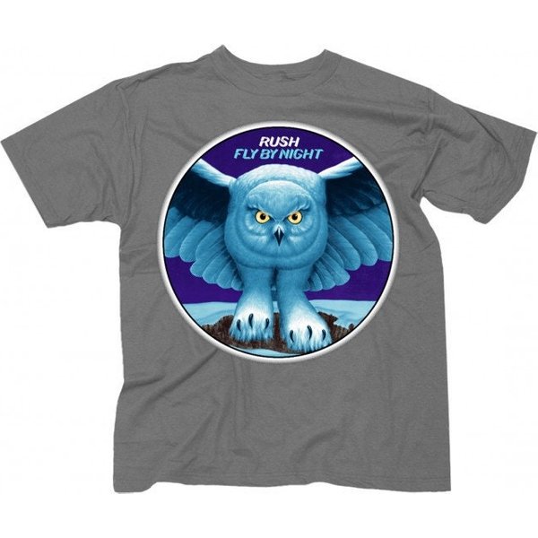 Rush Fly By Night Album Cover Gray T-Shirt-image