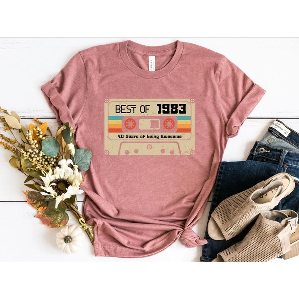 Vintage 1983 Birthday Shirt: Special Gift For 40Th-image