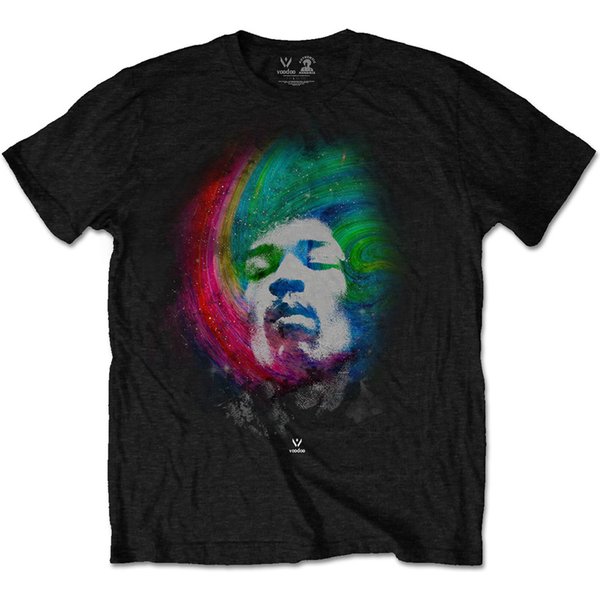 Jimi Hendrix Galaxy Face Rock Experience Tee T-Shirt-image