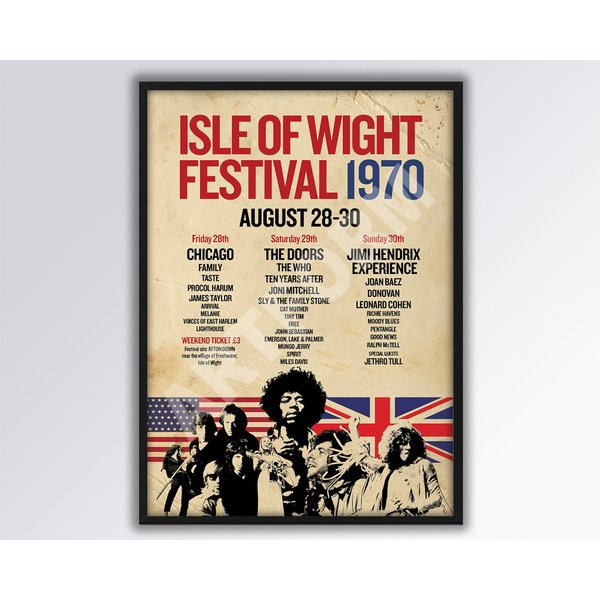 Isle Of Wight Festival 1970 Poster-image