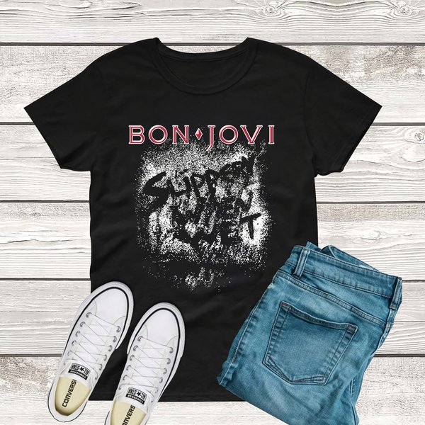 Bon Jovi Slippery When Wet T-Shirt-image