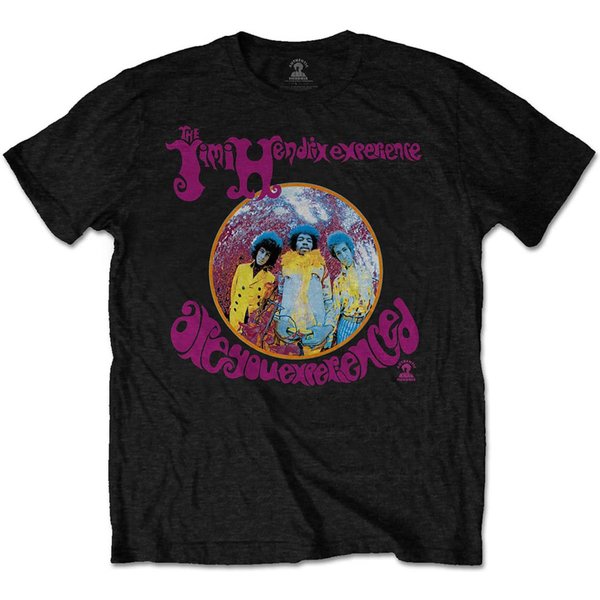 Black Jimi Hendrix Are You Experienced Tee T-Shirt-image